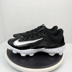 Nike Alpha Huarache Elite 4 MCS Mens 11.5 Baseball Cleat FD6221-001 Black White